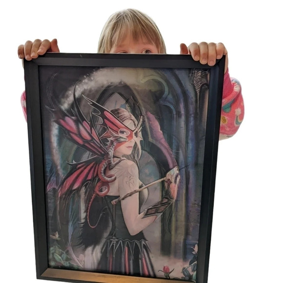3-D Elven/Fairy/Dragon/Dragoness Framed Image, 4 Different Images - Picture 1 of 6